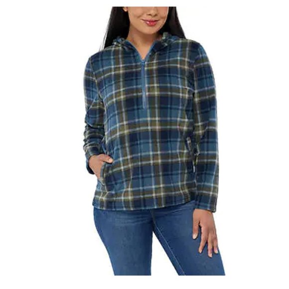 NWT O'Neill Womens Julia Pullover Hoodie Sweatshirt Blue Size M $50 1B231 - Picture 1 of 2